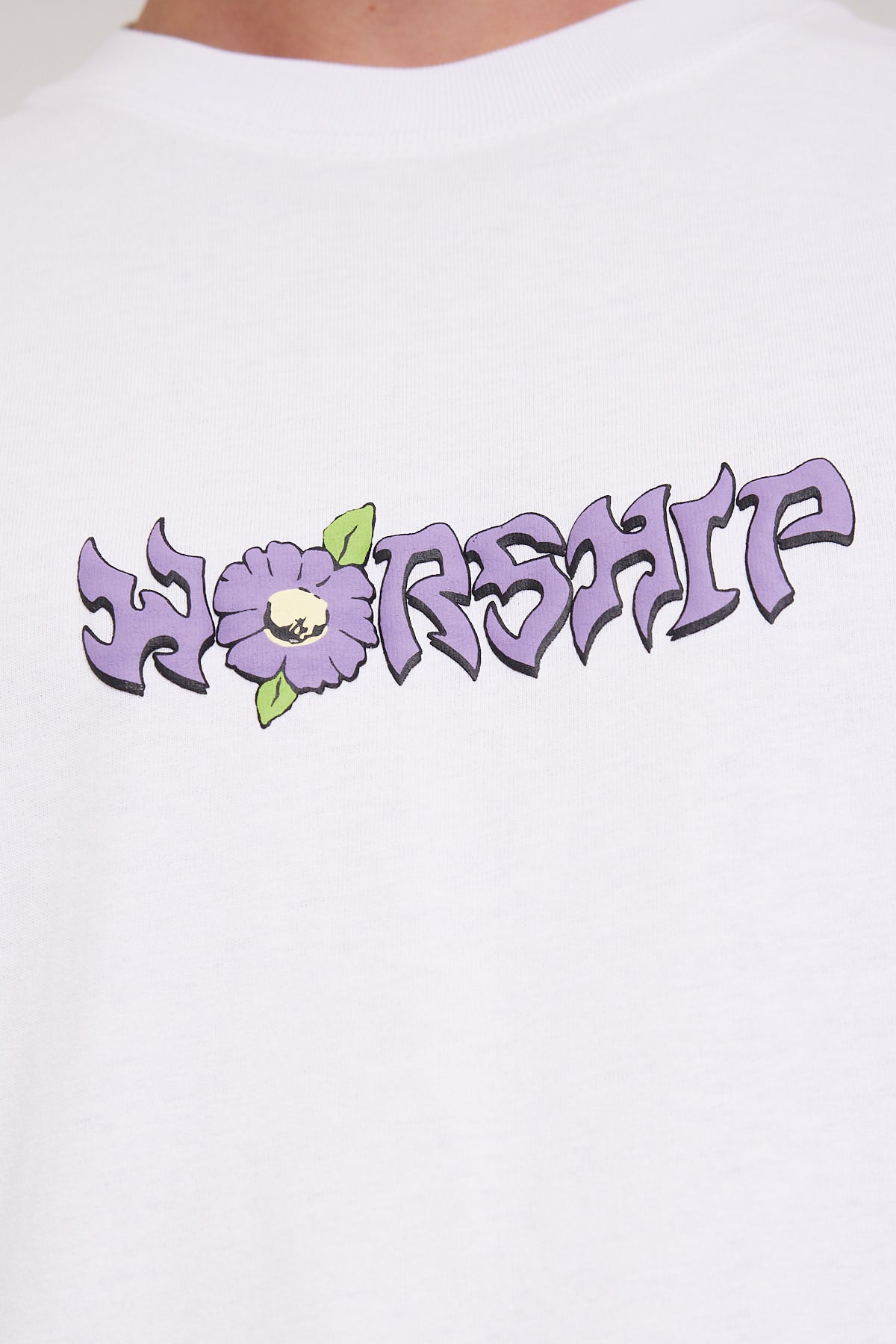 Worship Daisy Tripper Tee White