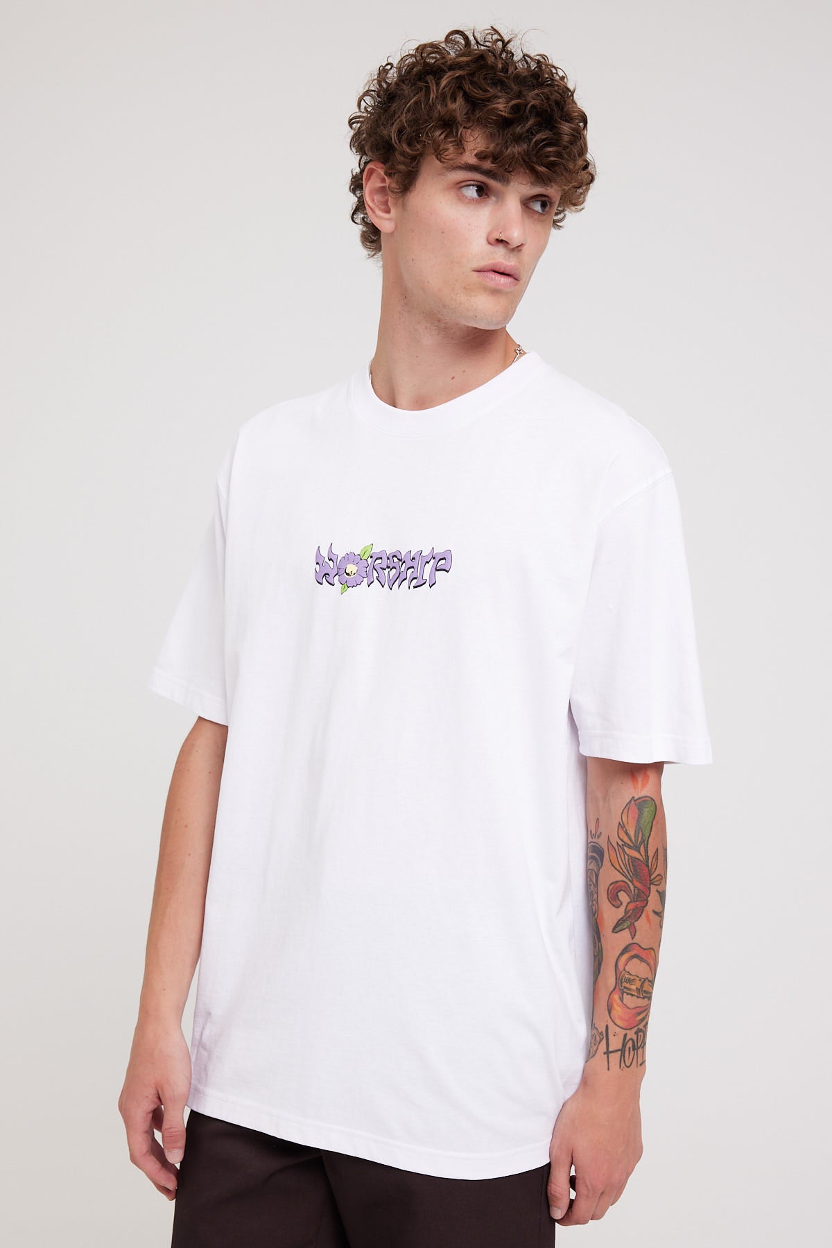 Worship Daisy Tripper Tee White
