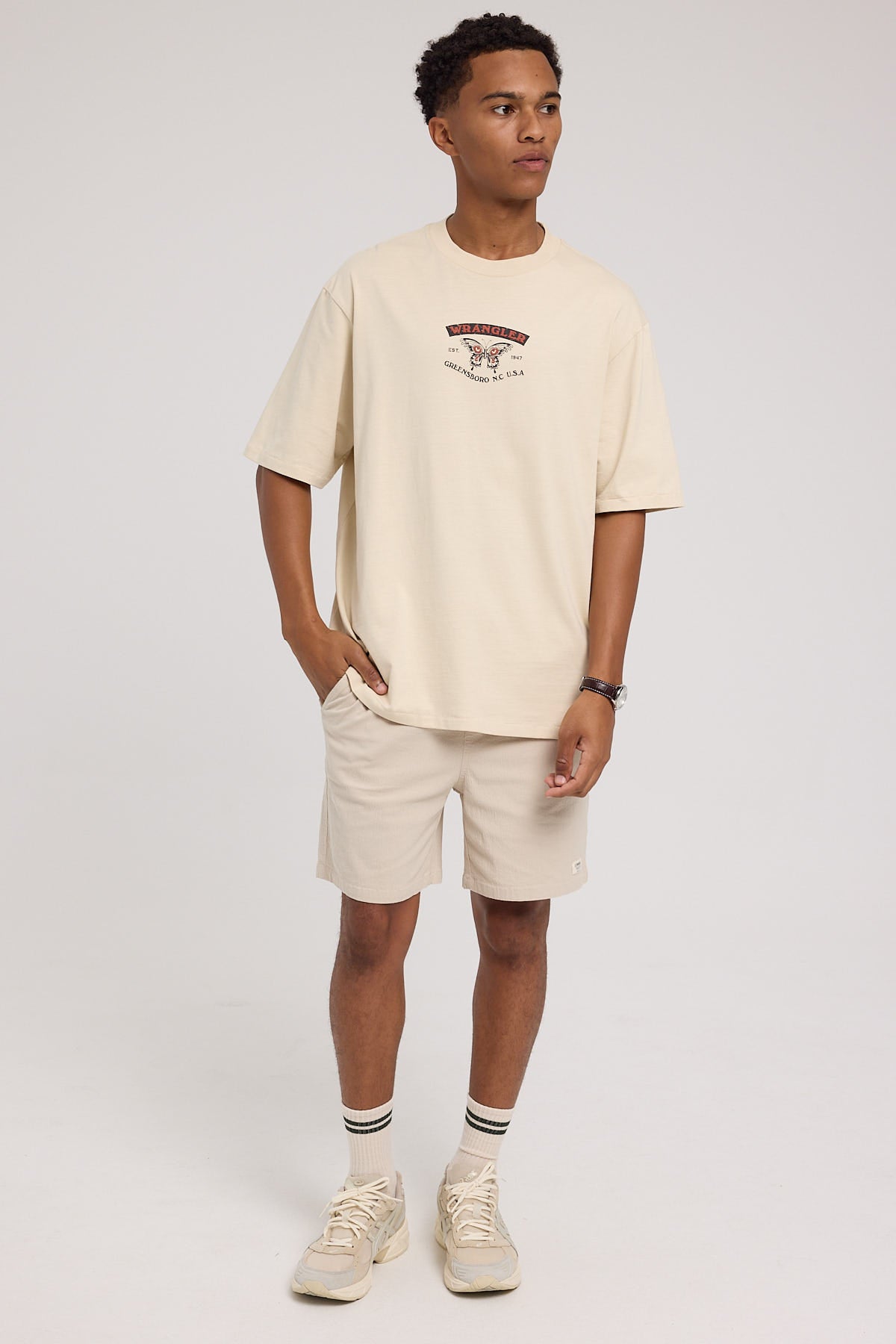 Wrangler Wingfire Slacker Tee Cream