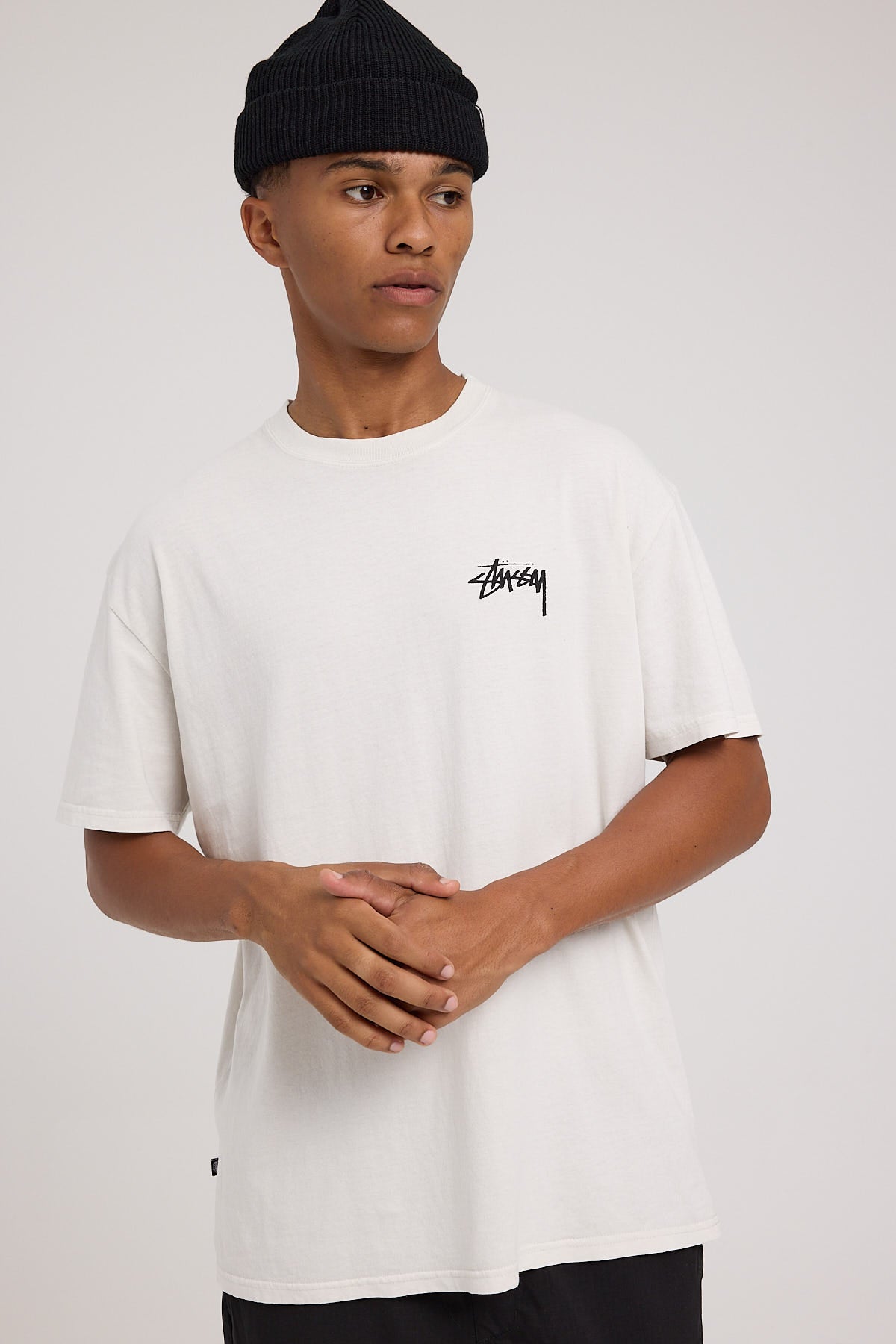 Stussy Fuzzy Dice SS Tee White
