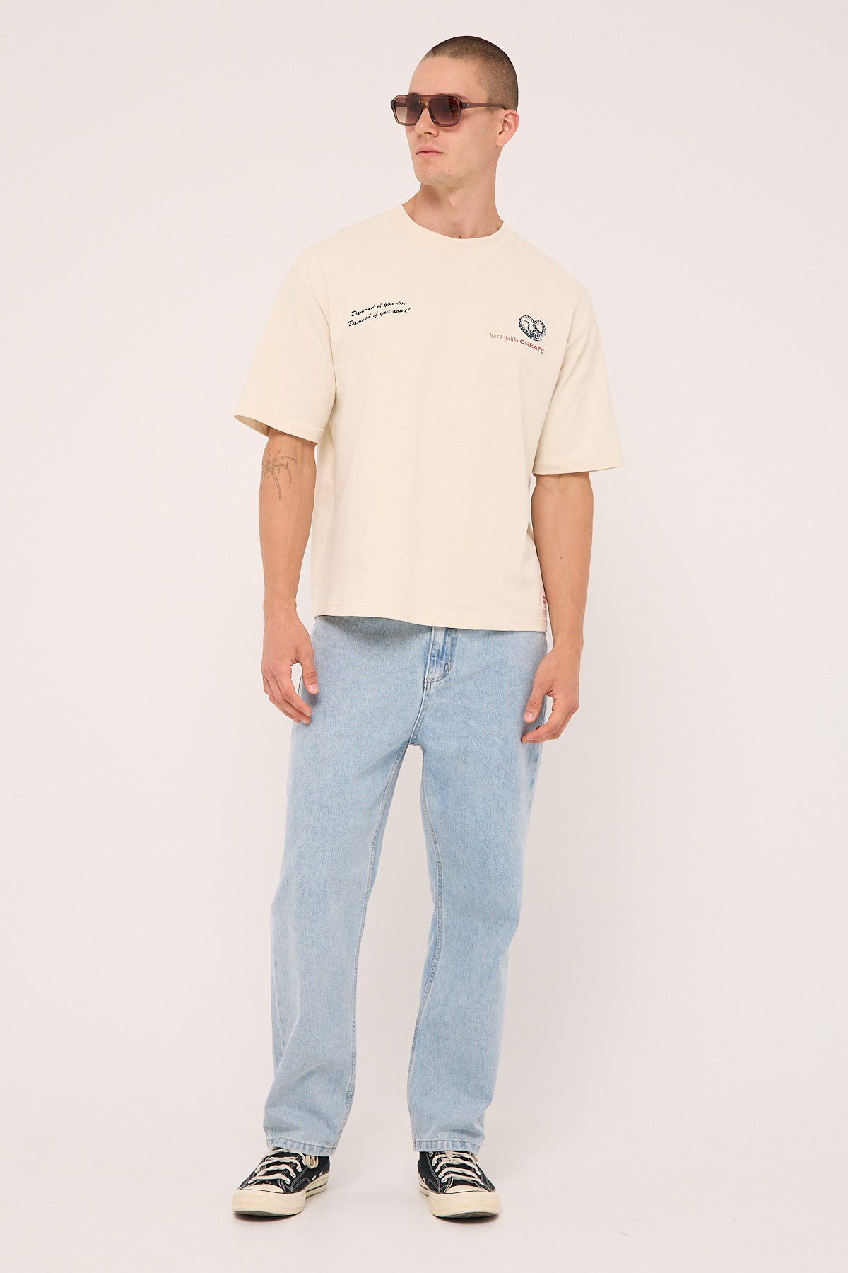Thrills Slacker Denim Jean Light Blue Denim